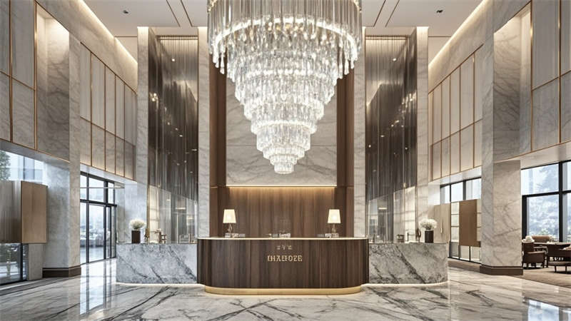 合肥2000平現(xiàn)代簡約風(fēng)格酒店裝修設(shè)計(jì)效果圖欣賞