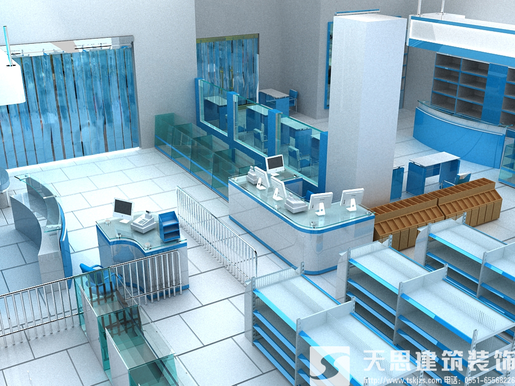 保障市民健康做專業(yè)的藥店裝修設(shè)計(jì)