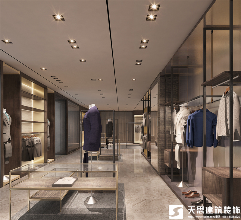 男裝店裝修設(shè)計(jì)風(fēng)格，男裝店裝修，男裝店設(shè)計(jì)